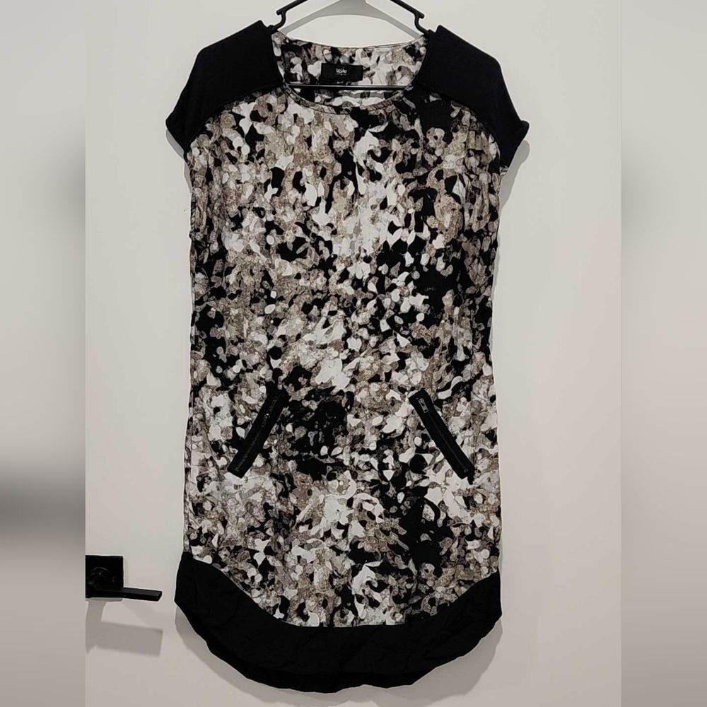 Mossimo Supply Co. Black and White Patterned Dress
